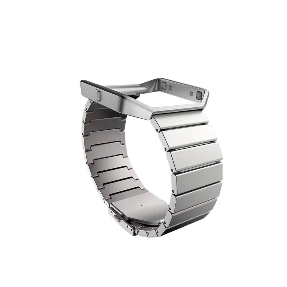 FitBit Blaze Metal Smart Watchband with Frame FB159MLSR Stainless‎ Steal NEW